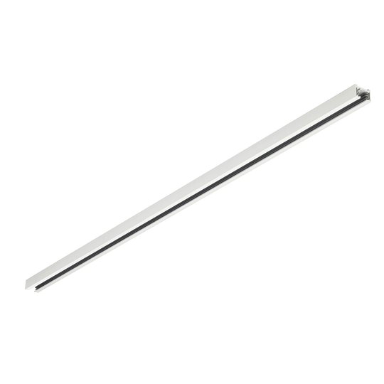 2-fas skena DUOline, vit matt, 100 cm
