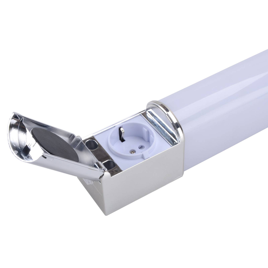 LED-badrumsvägglampa Lind D med uttag