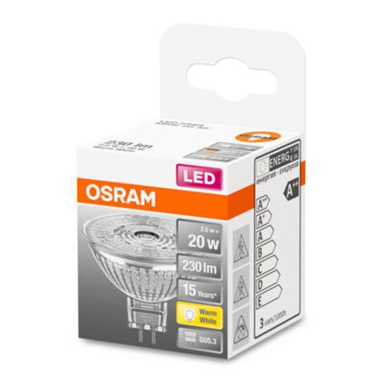 OSRAM LED-glasreflektor Star GU5,3 2,6 W 4 000 K