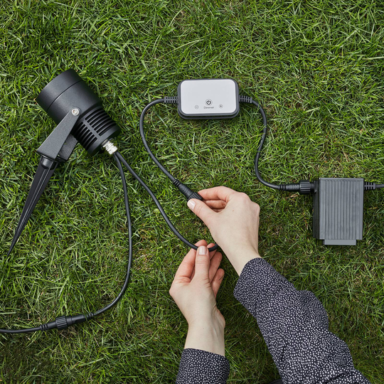 Garden 24 LED-spotlight, svart, 6 watt
