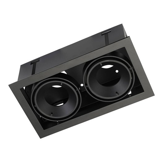 LEDS-C4 Multiriktat Evo S inbyggnadslamphus svart