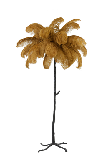 Feather golvlampa (Brun)