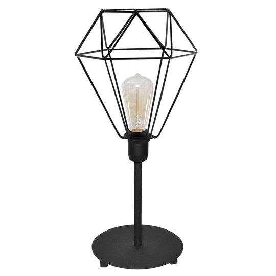 Bordslampa Karo med burskärm svart