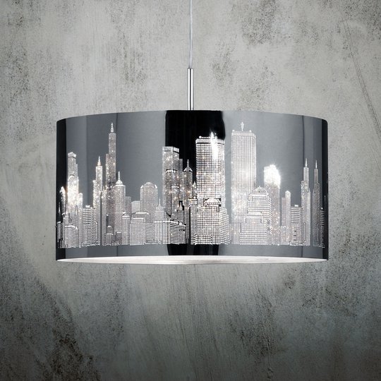 Hänglampan Skyline i rostfritt stål