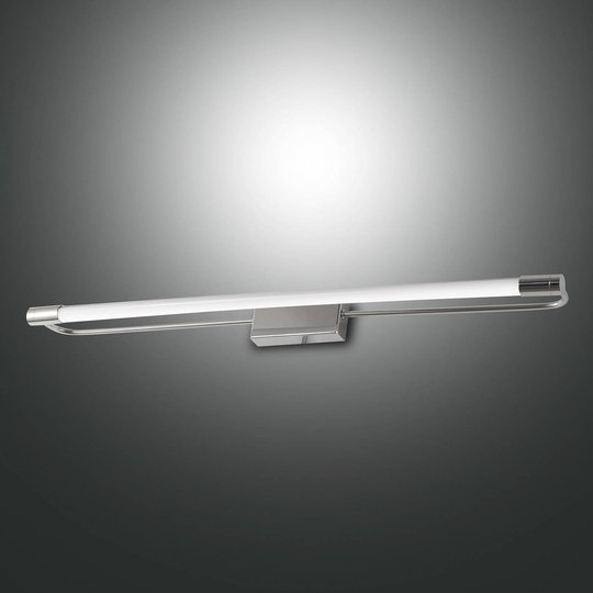 LED-vägglampa Rapallo, krom, IP 44, 60 cm