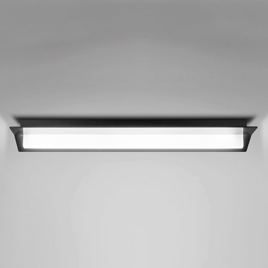 LED-taklampa Flurry, 100 cm, svart