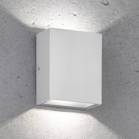 LED-utomhusvägglampa Denver, silver
