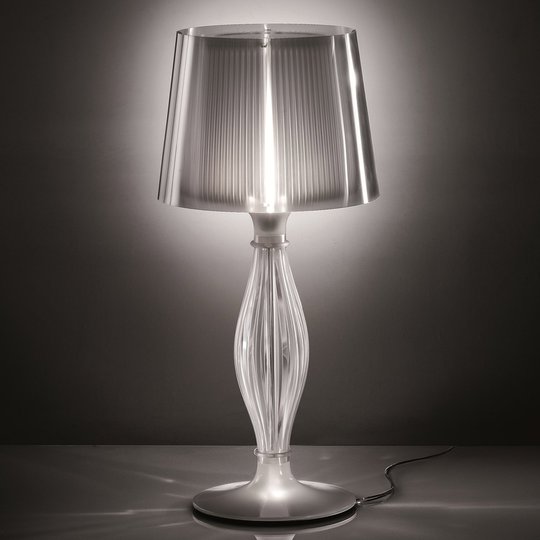 Transparent bordslampa Liza