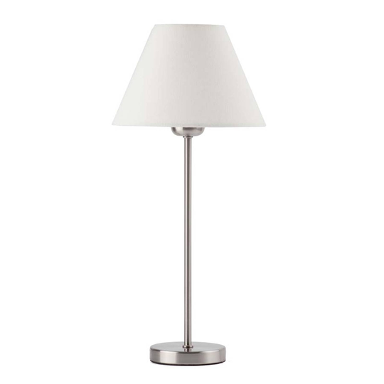 Elegant bordslampa Nidia, beige