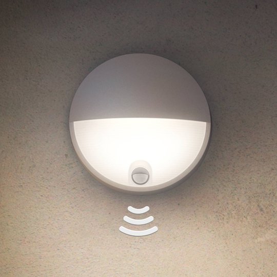Modern LED-vägglampa Capricorn med sensor