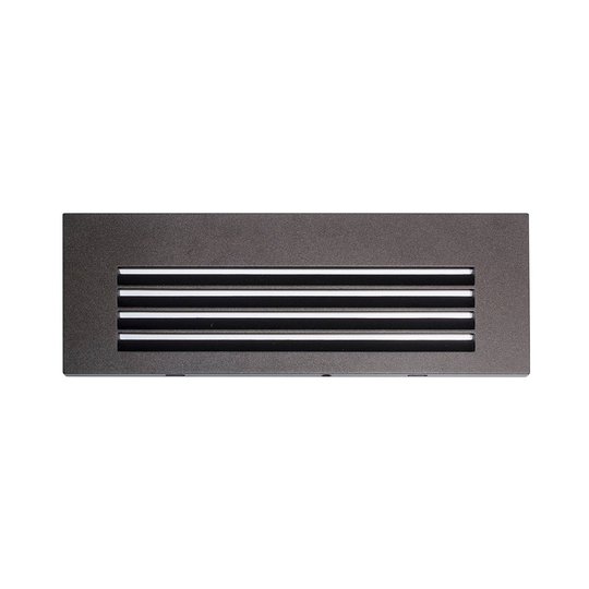 Arcchio Javis LED-inbyggnadslampa, raster, svart