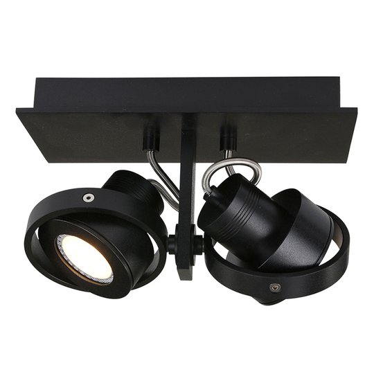 LED-takspotlight Westpoint 2 lampor svart