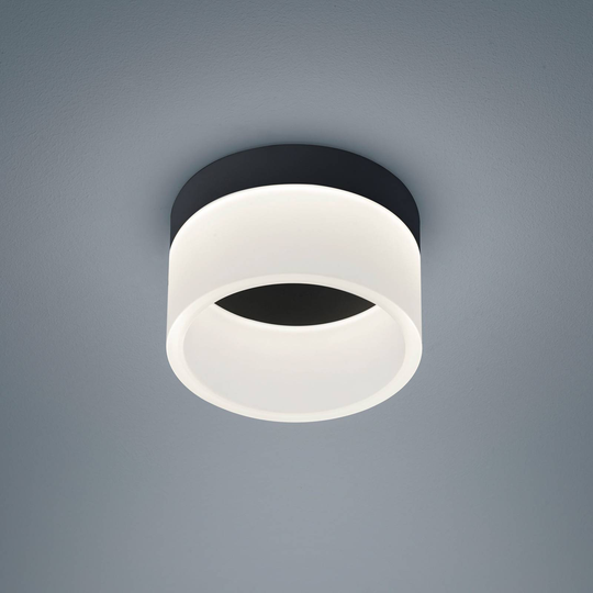 Helestra Liv LED-taklampa, satinerad, Ø 15 cm