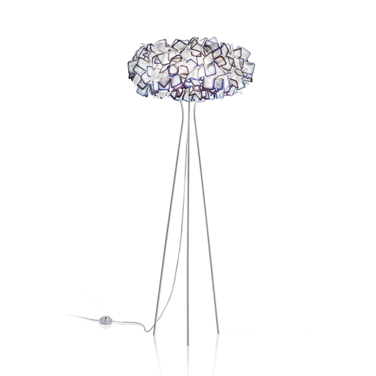 Slamp Clizia golvlampa, trebent, violett