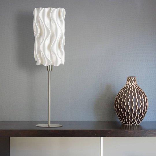 Bordslampa Amöba av biomaterial, höjd 70 cm