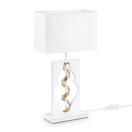 Intreccio bordslampa (Vit)