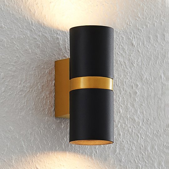 Arcchio Arsa vägglampa, 2 lampor, svart