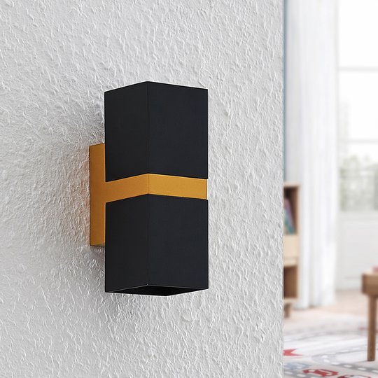 Arcchio Samsa vägglampa, 2 lampor, svart