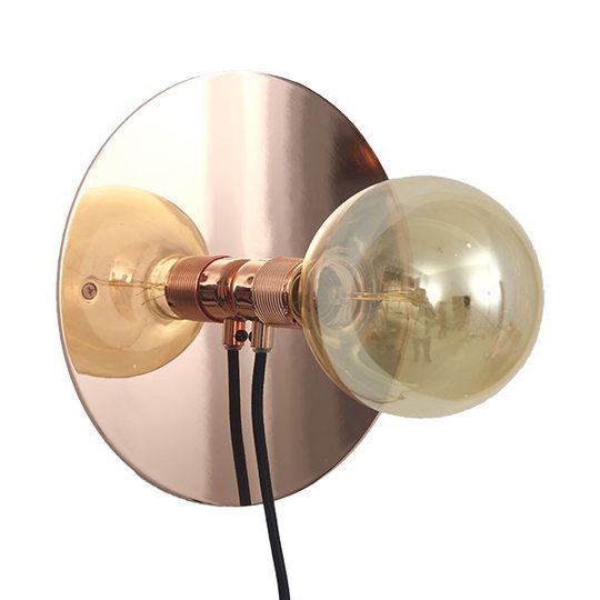 Frama E27 vägglampa 25cm (Mässing/guld)