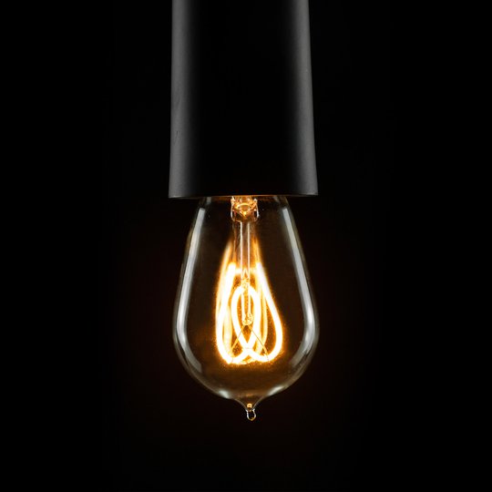 E14 2,7W 922 LED-dropplampa Curved Line 360°