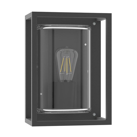 Utomhusvägglampa Lanterna NK 27, E27, antracit