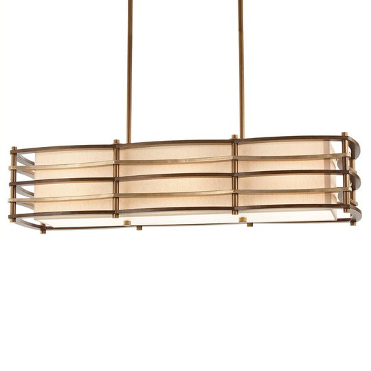 Pendellampa Moxie i lång form, 91x30 cm