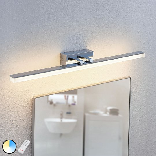 LED-spegellampa Bernie, CCT, IP44, 75 cm