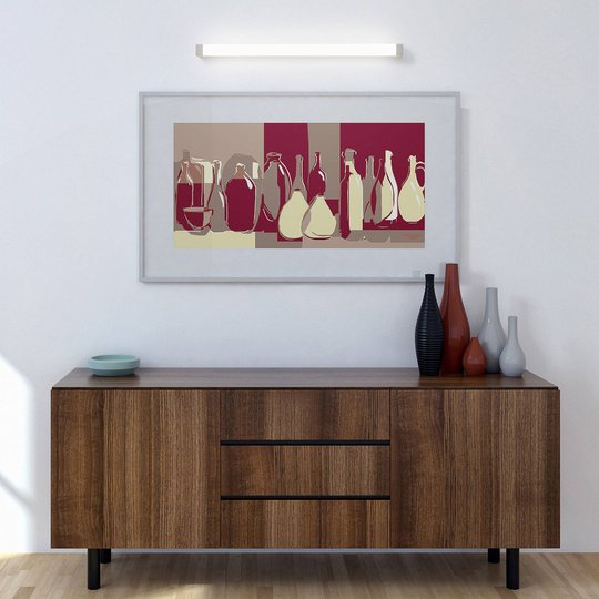LED-spegellampa 512, 3 000 K, 35 cm, vit