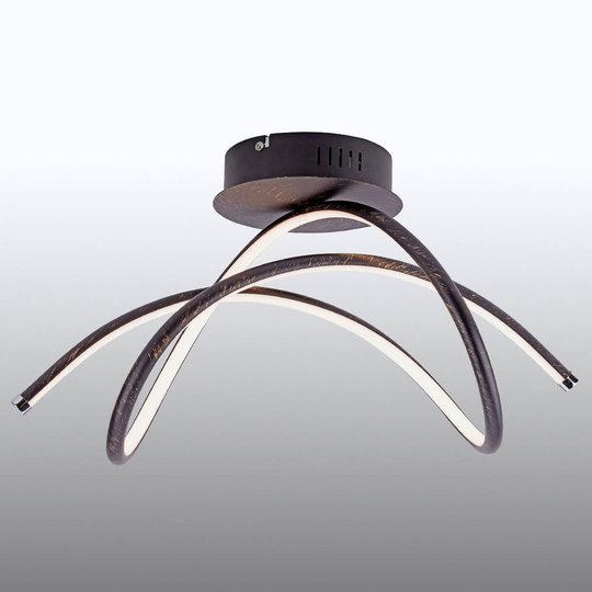 LED-taklampa Violetta, dynamisk, rost