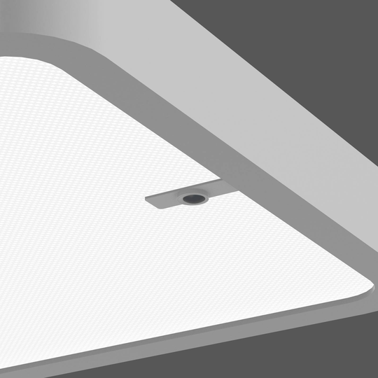 RZB Navona golvlampa till kontor, 840, sensor, vit