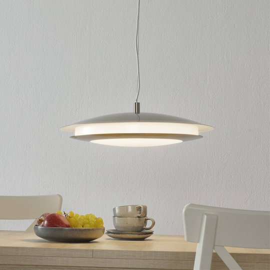 EGLO connect Moneva-C LED-hänglampa nickel Ø 48,5