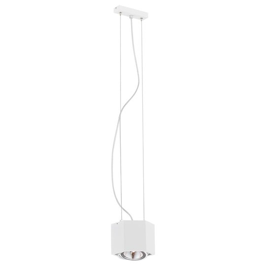Hänglampa Elvas, lutbar 1 lampa, vit