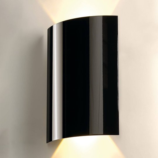SLV Sail LED-vägglampa 2 lampor 30 cm svart