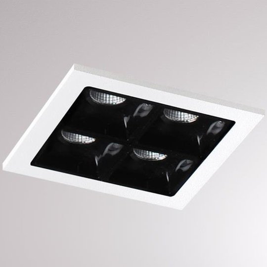 LOUM Liro LED-inbyggnadslampa vit/svart 2 700 K