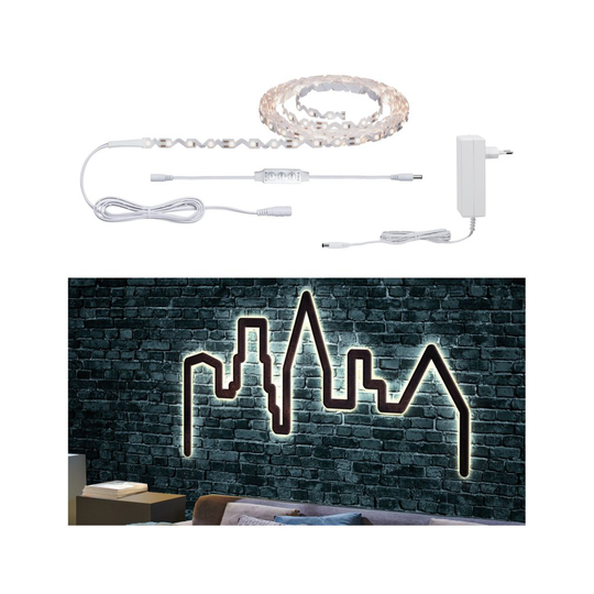 FlexLED 3D Set Varm vit 500cm (Vit)