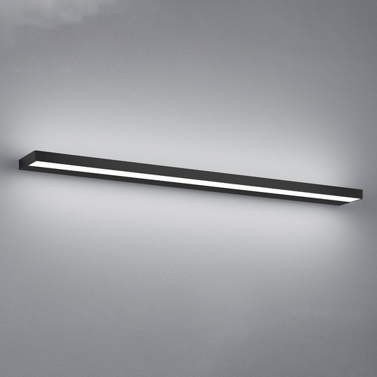Helestra Slate LED-vägglampa, matt svart 90 cm
