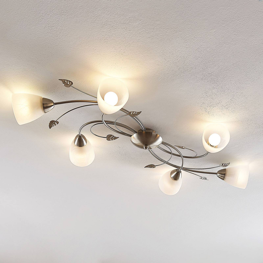 Lindby Yannie LED-taklampa, 6 lampor