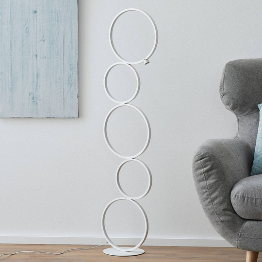 LED-golvlampa Vika med 3-stegs touchdimmer