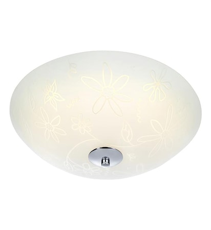 Fleur Plafond LED 35cm Vit/Krom