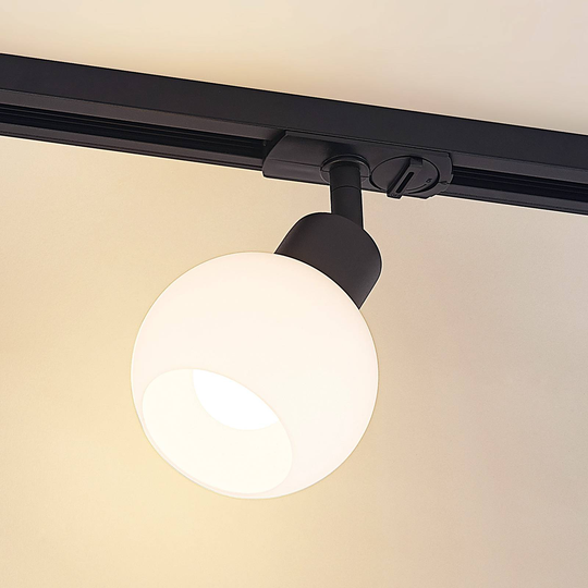 Lindby Maart LED-spotlight 1-fas skena, svart