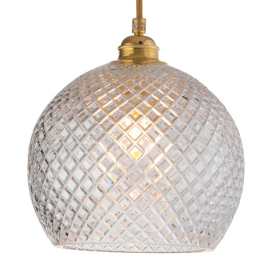 EBB & FLOW Rowan hänglampa guld Ø 22 cm