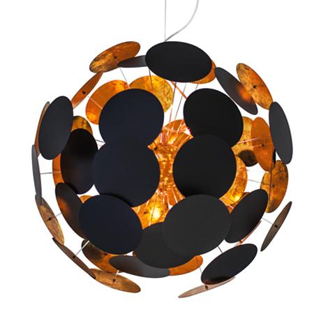 Planet taklampa (Svart)