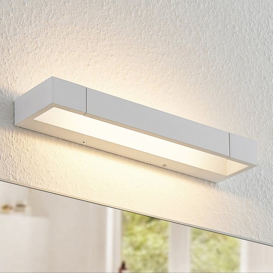 Arcchio Jora LED-vägglampa, IP44, vit, 40 cm