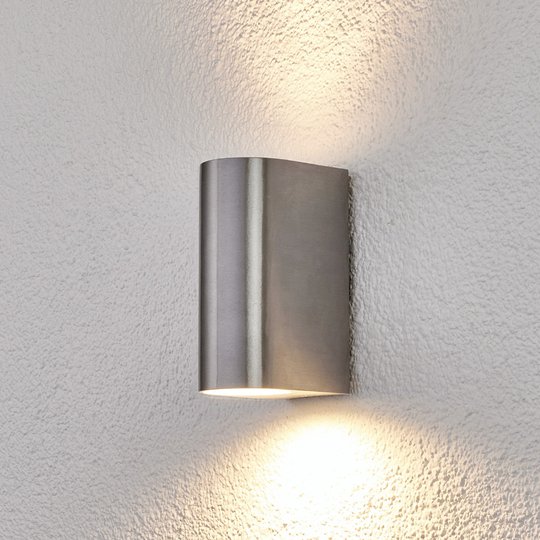Aluminium-utomhusvägglampa Idris, 2 ljuskällor