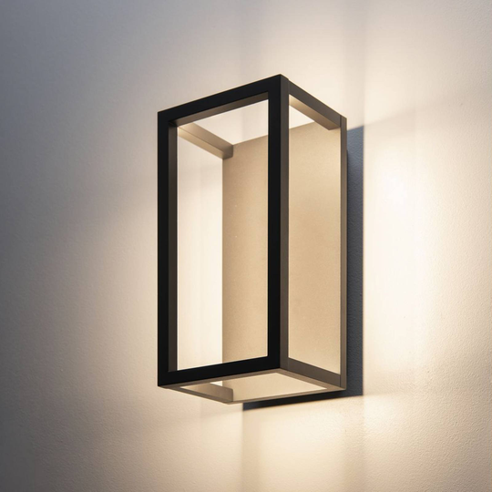 SLV Quadrulo LED-utomhusvägglampa antracit