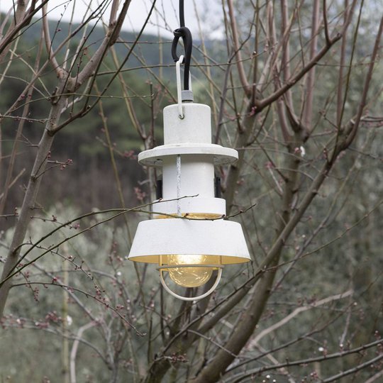 Martinelli Luce Polo utomhushänglampa Ø 21 cm vit