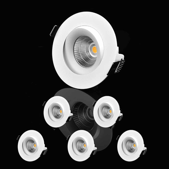 Downl G6 Star Tilt 7W 3000K 6-pack