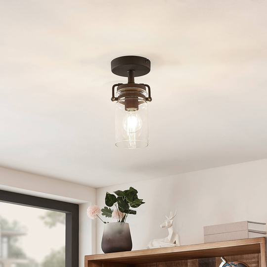 Lindby Vintus taklampa, svart