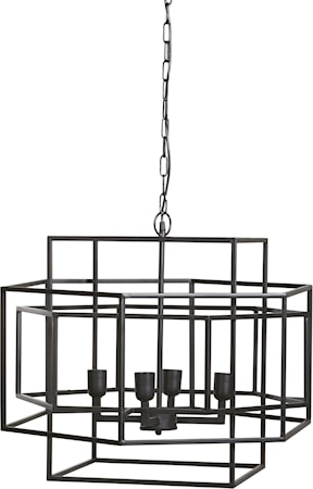 Rod Taklampa Svart 68cm