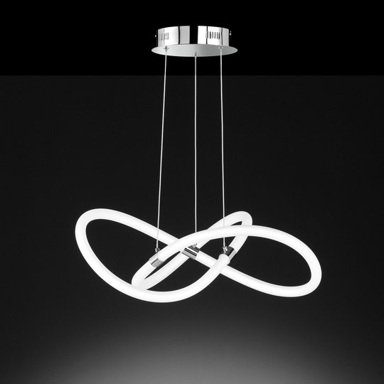 LED-hänglampa Mira med fjärrkontroll, Ø 57,5 cm